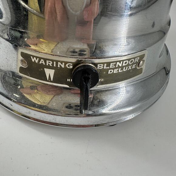 Retro Chrome Blender Lamp Waring Blendor Upcycled Kitchen Light - Picture 4 of 12